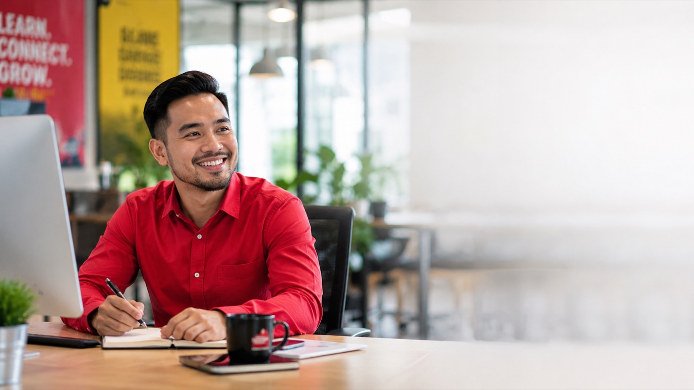 Malaysian sales professional using AI — AI skills for sales