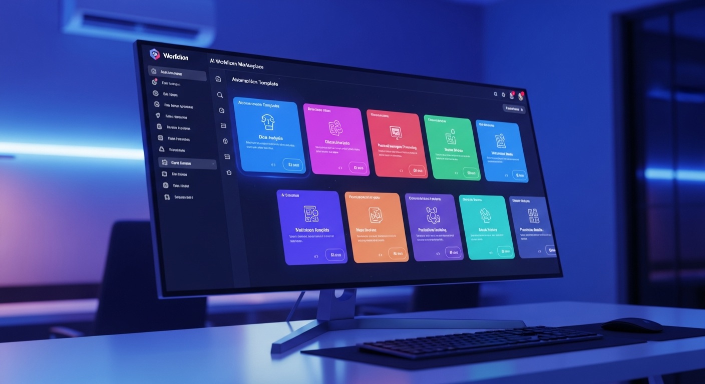 Supern8n AI workflow marketplace dashboard showing 700+ ready-to-deploy n8n automation templates