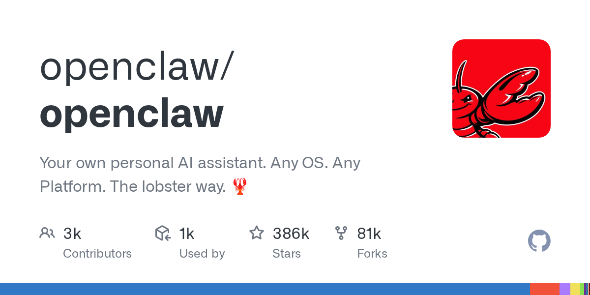 OpenClaw, the open-source multi-channel agent (GitHub)