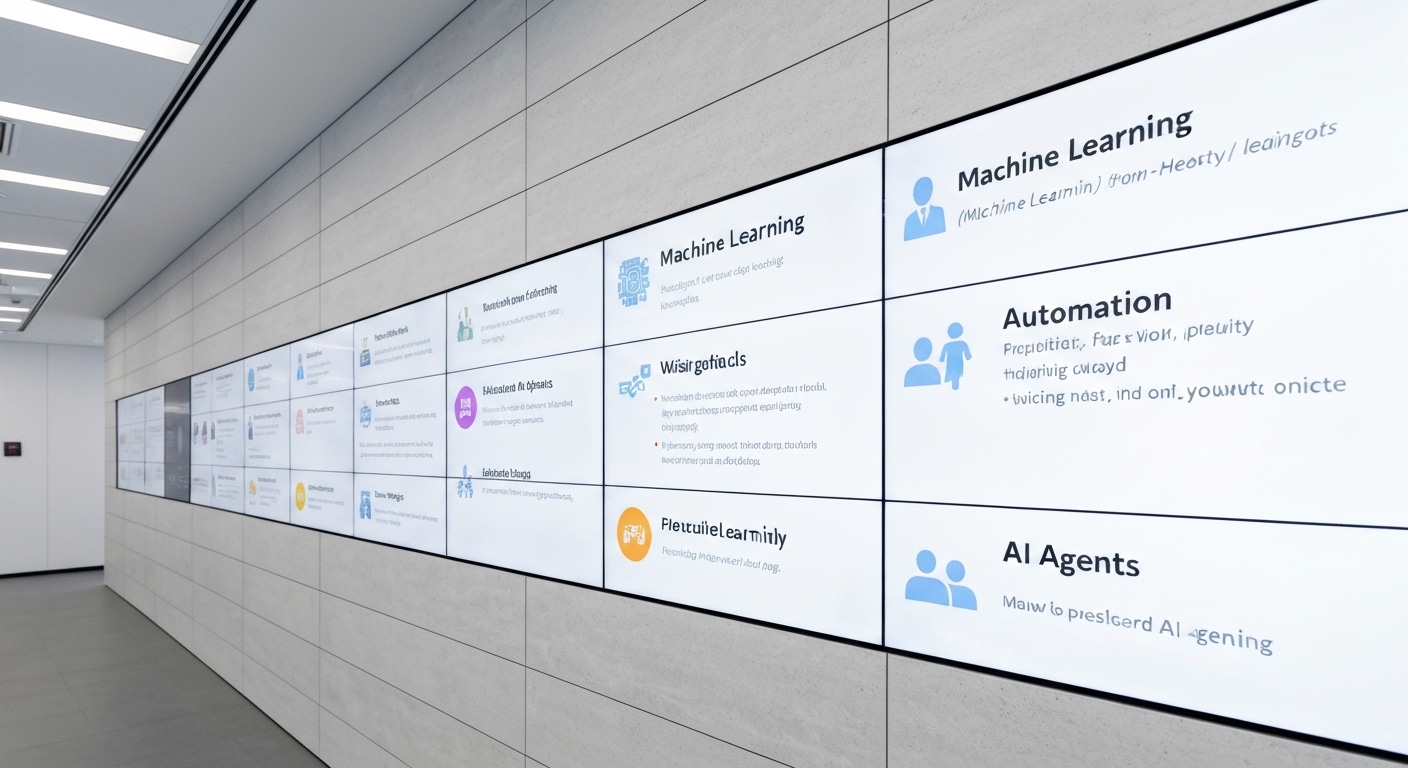 AI glossary and terminology reference display