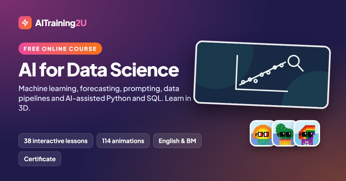 AI for Data Science: free online course from AITraining2U