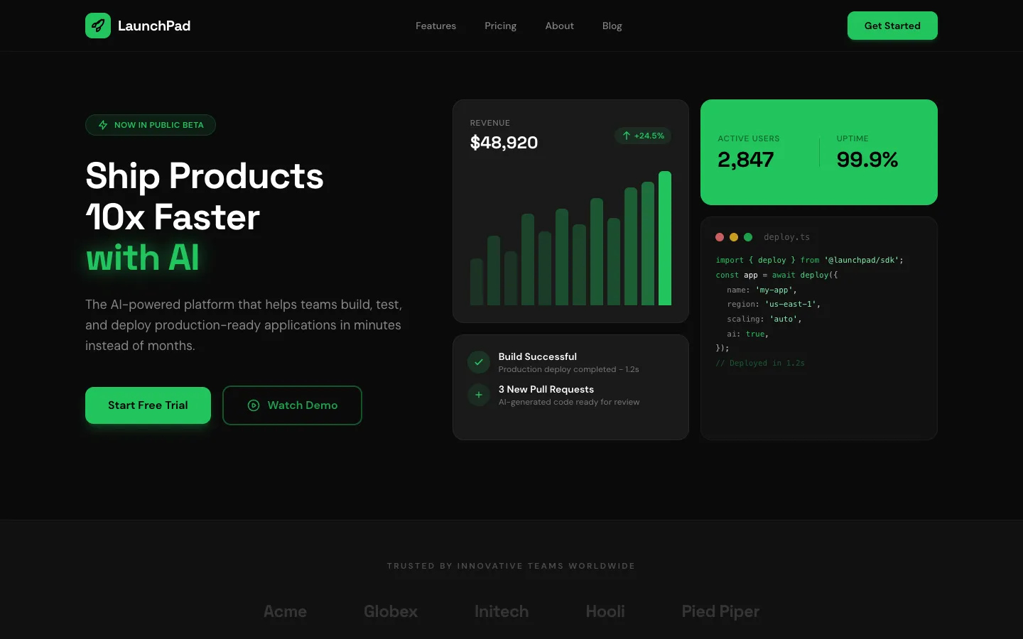 SaaS Landing Page