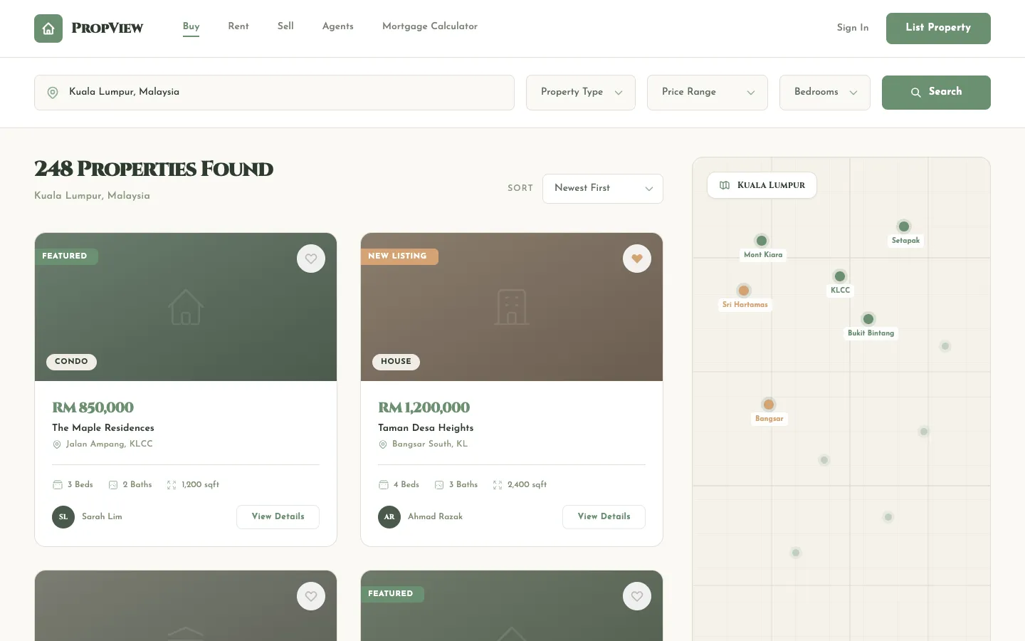 PropView real estate portal