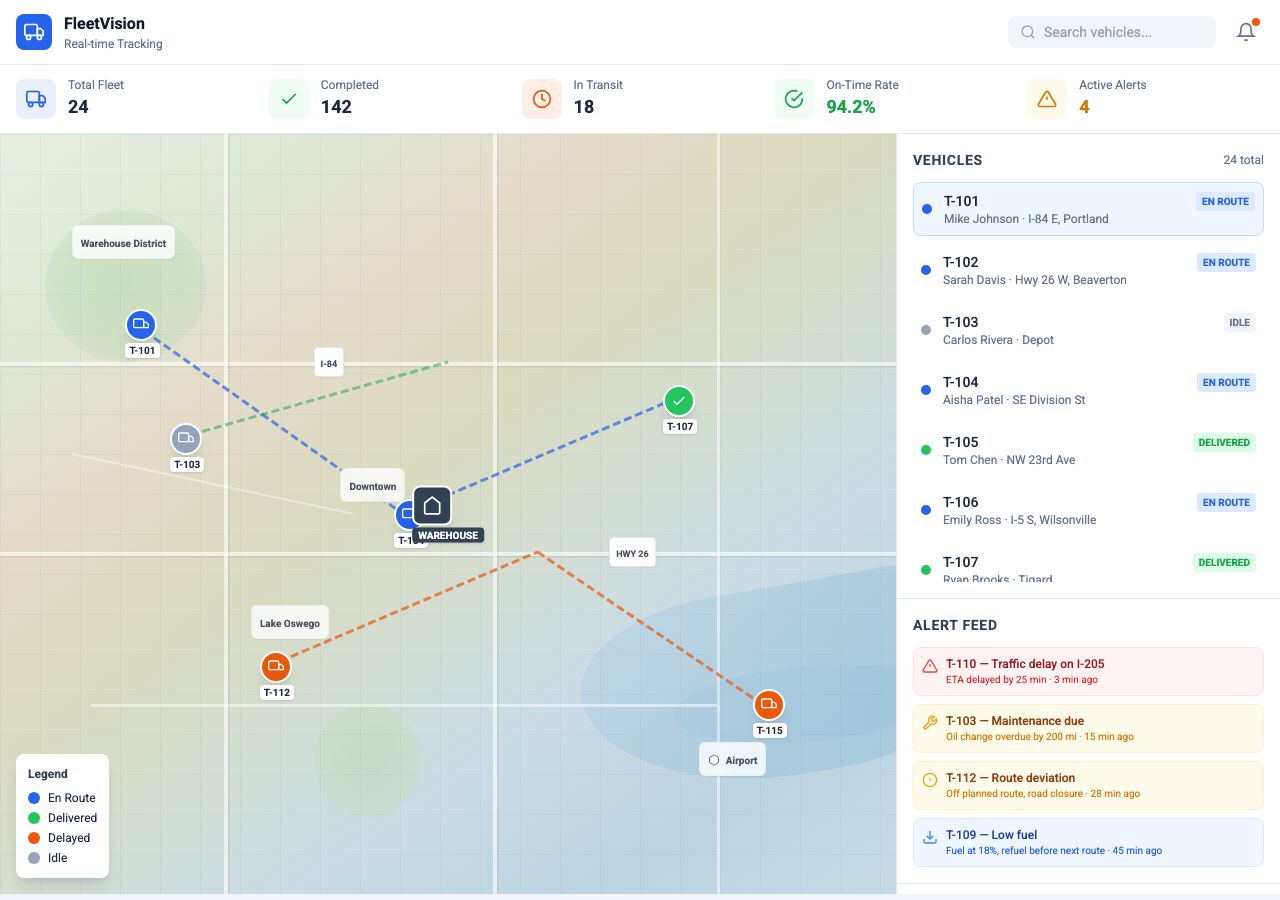 Fleet and Delivery Tracking